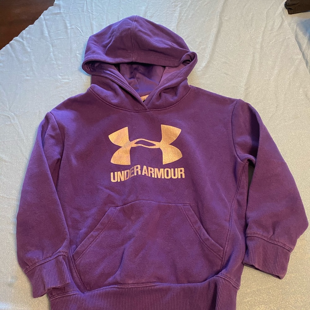 Purple under armor hoodie